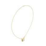 Gold Jewelry DDPS-001, Princess center stone, Yellow Gold, view 1