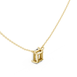 Gold Jewelry, Emerald center stone, Yellow Gold, view 2