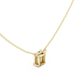 Gold Jewelry, Emerald center stone, Yellow Gold, view 2