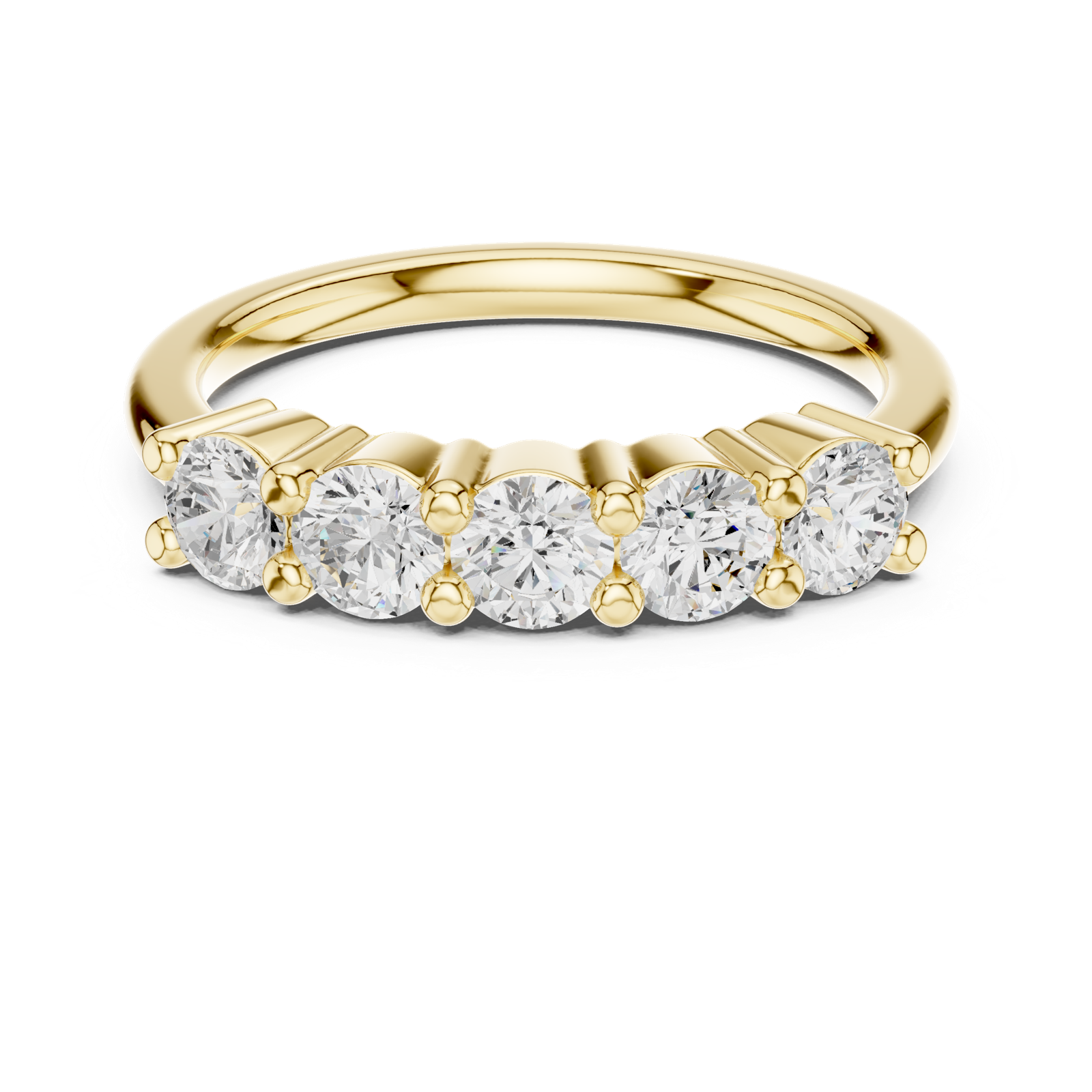 Gold Ring DDLR-615, Yellow Gold, view 4