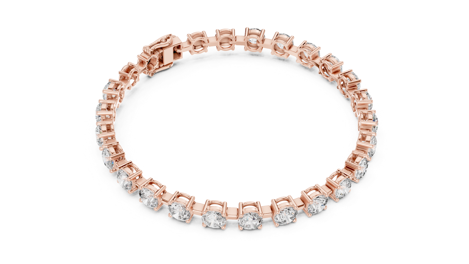 Gold Bracelet FBR0263-3, Rose Gold, view 2