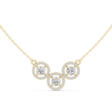 Gold Necklace ALJPD-499, Yellow Gold, view 4