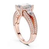Gold Ring DDLR-046, Rose Gold, view 1