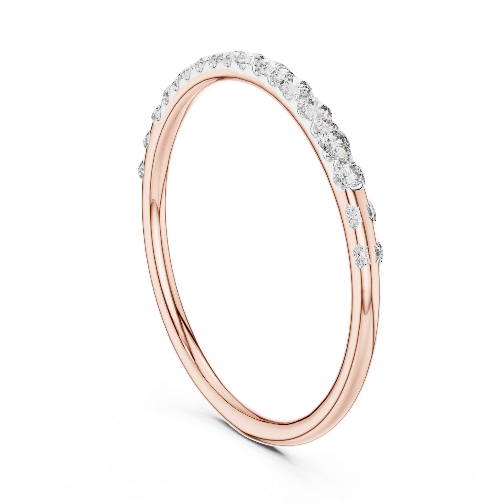 Gold Ring 12-10057@L, Rose Gold, view 1