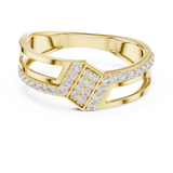 Gold Ring LR-01 (21), Yellow Gold, view 4