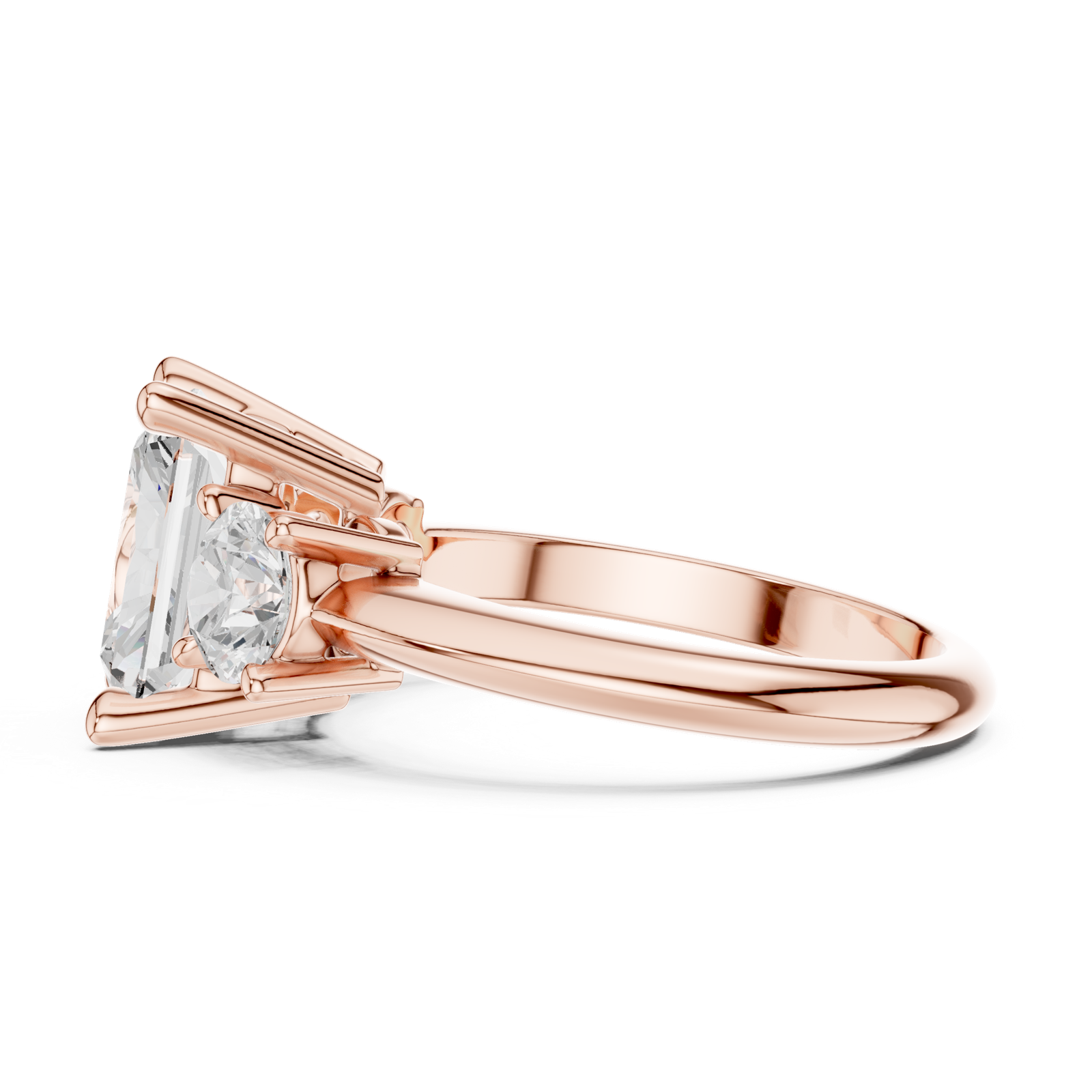 Gold Ring DDLR-905, Rose Gold, view 3