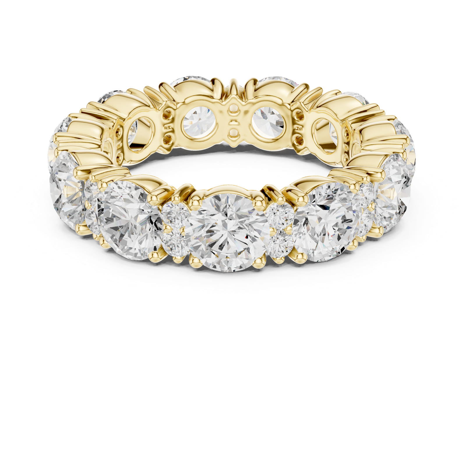 Gold Ring DDLR-707, Yellow Gold, view 4