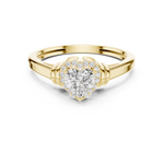 Gold Ring DDLR-399, Yellow Gold, view 4
