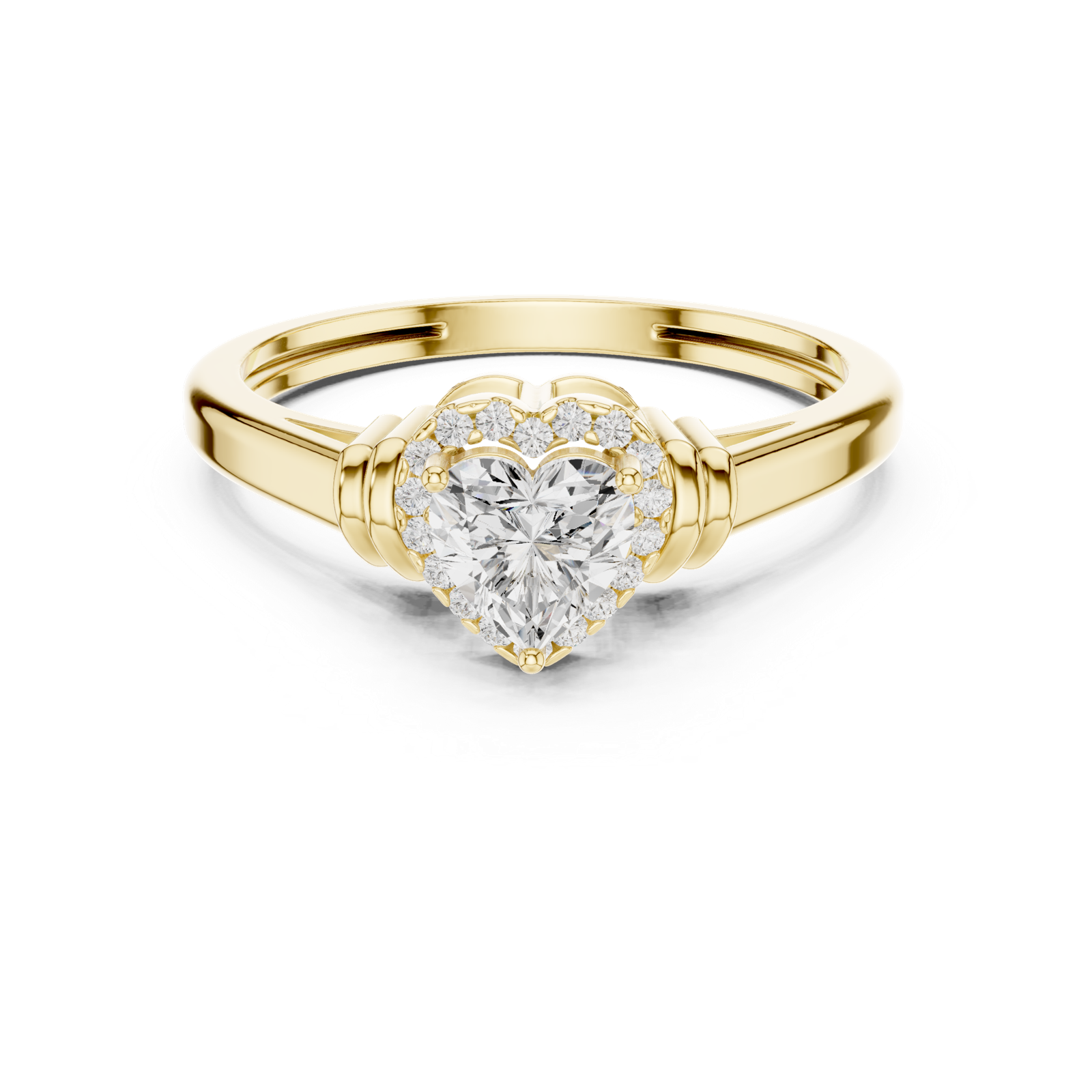 Gold Ring DDLR-399, Yellow Gold, view 4