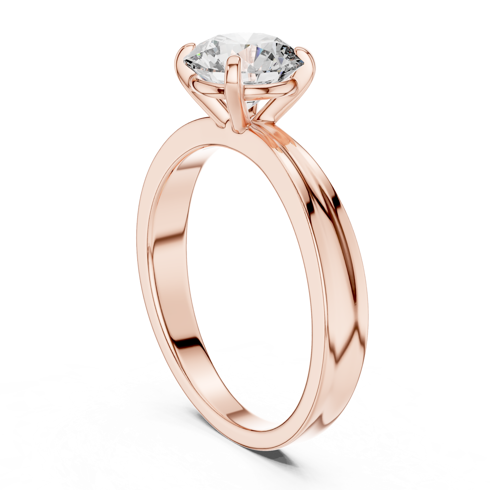 Gold Ring LR-0004, Rose Gold, view 1