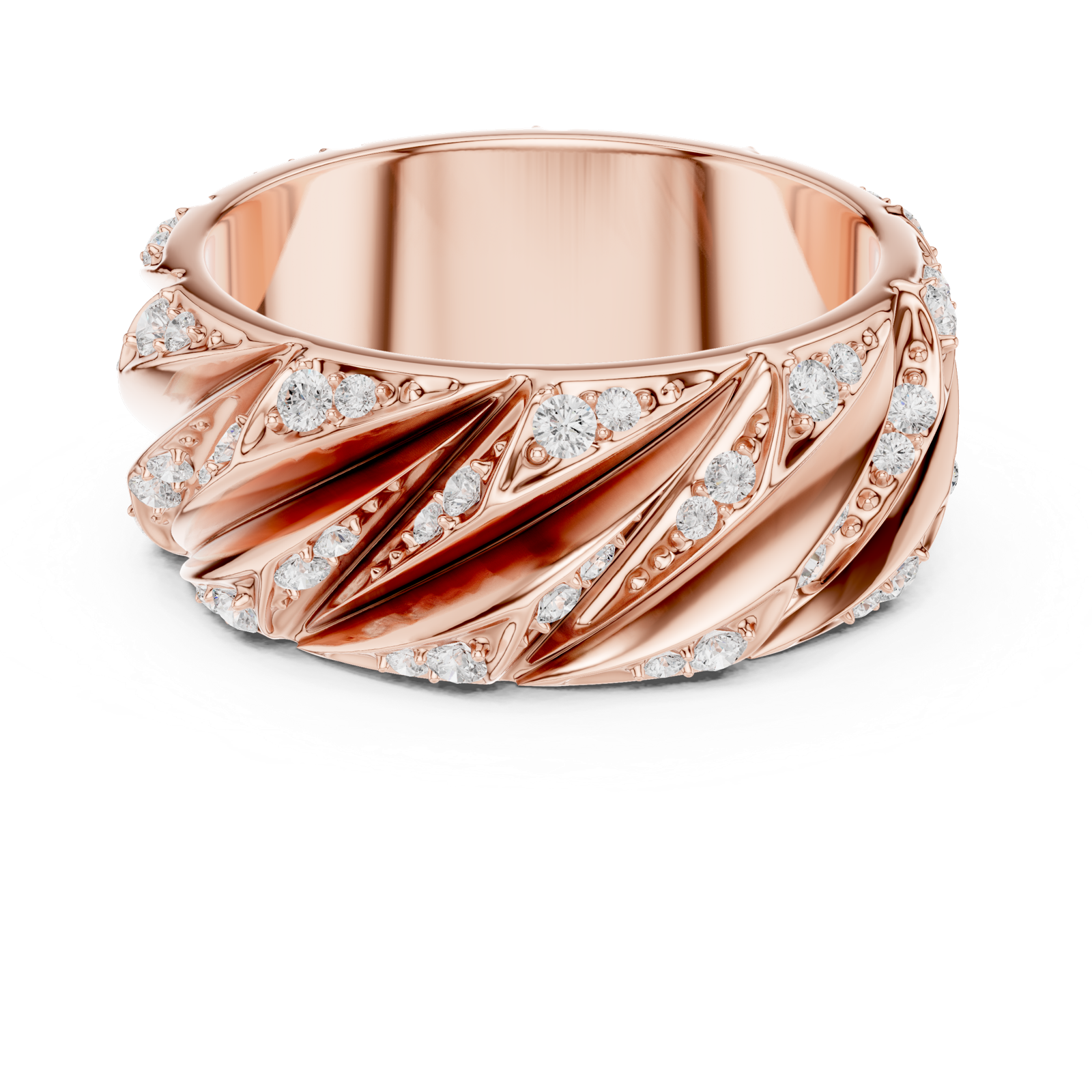 Gold Ring SBMR(7), Rose Gold, view 4
