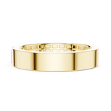 14K Solid Gold Lab Diamond Solitaire Ring, Yellow Gold, view 3