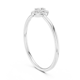 Gold Ring HLR-207, White Gold