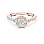 Gold Ring LR-0265, Rose Gold, view 4