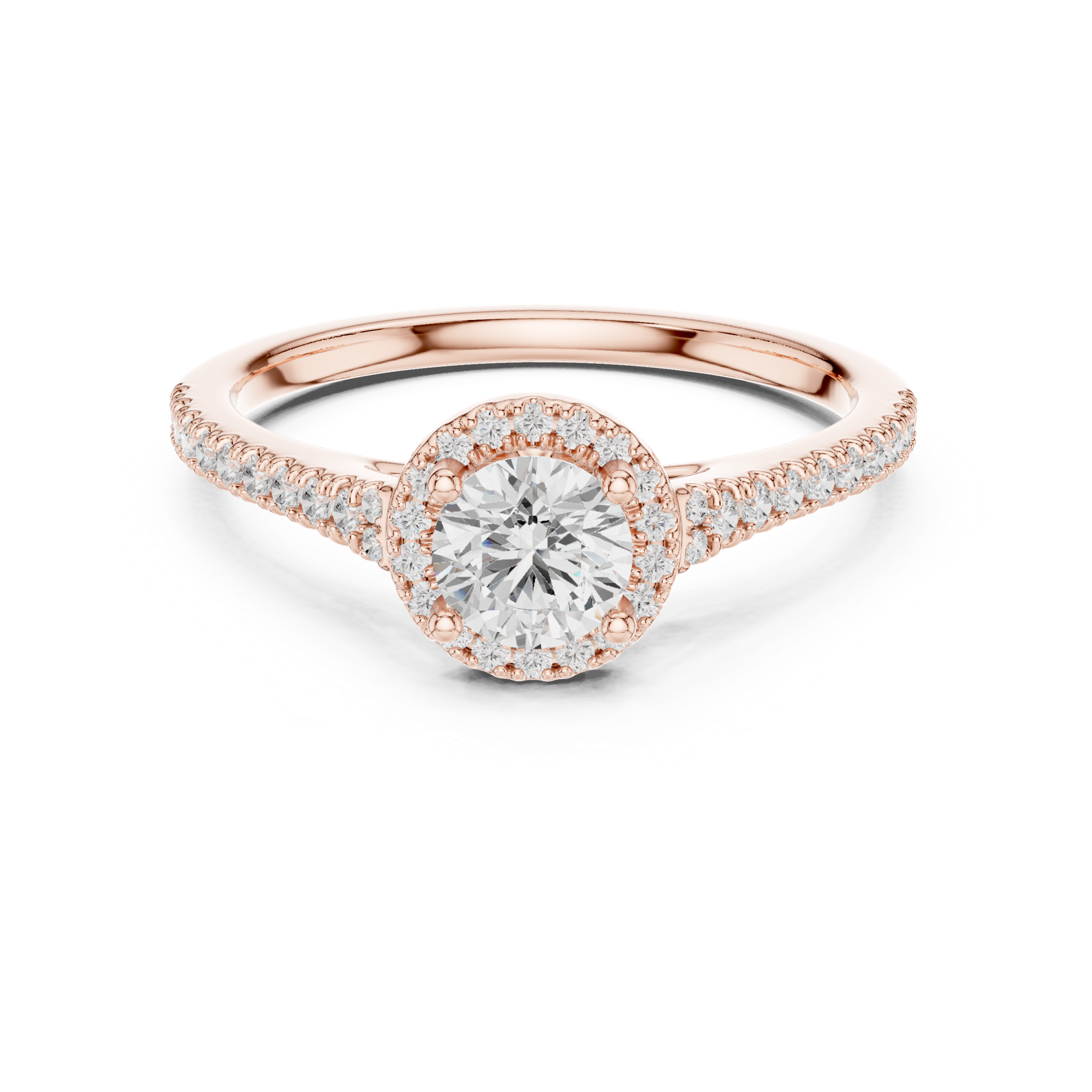 Gold Ring LR-0265, Rose Gold, view 4