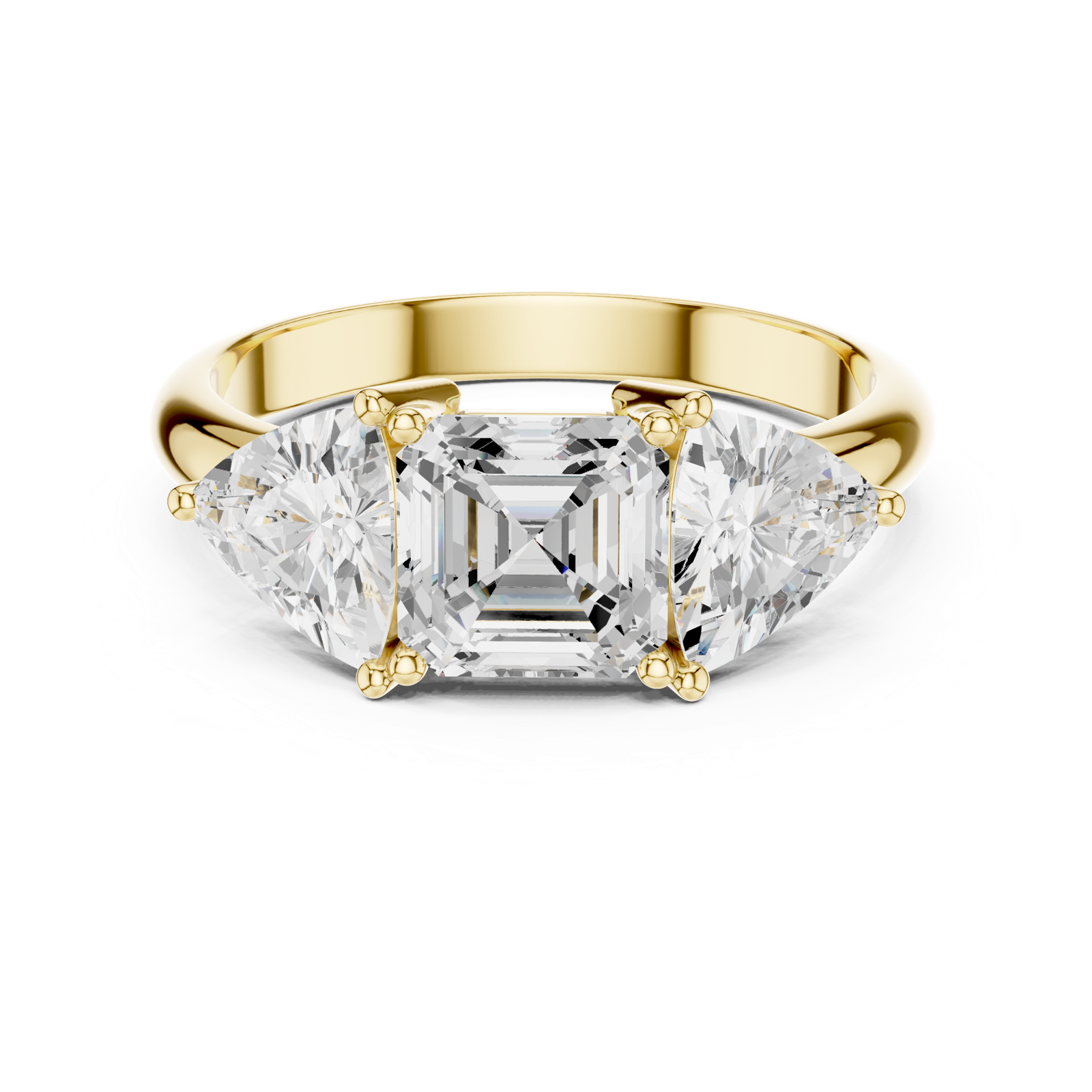 Gold Ring DDLR-1116, Yellow Gold, view 4