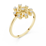 Gold Ring DDLR-635, Yellow Gold, view 2