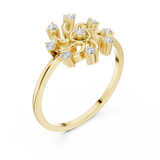 Gold Ring DDLR-635, Yellow Gold, view 2