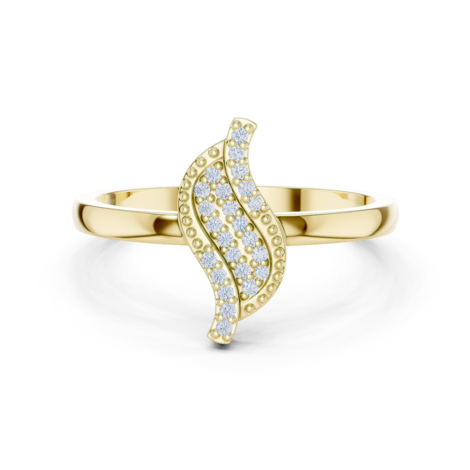 Gold Ring DDLR-663, Yellow Gold