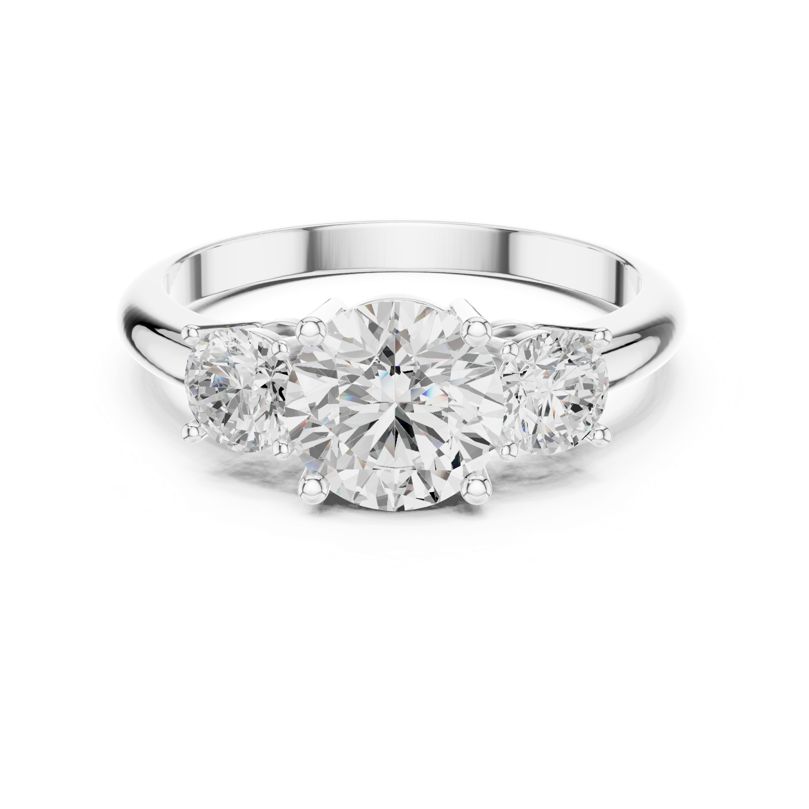Gold Ring DDLR-1099, White Gold, view 4