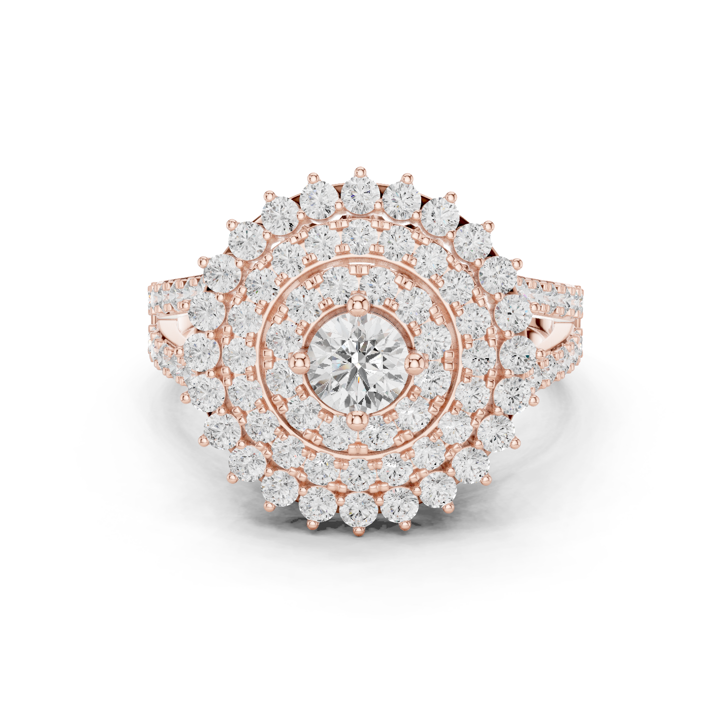 Gold Ring DDLR-761, Rose Gold