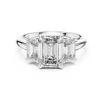 Gold Ring DDLR-045, White Gold, view 4