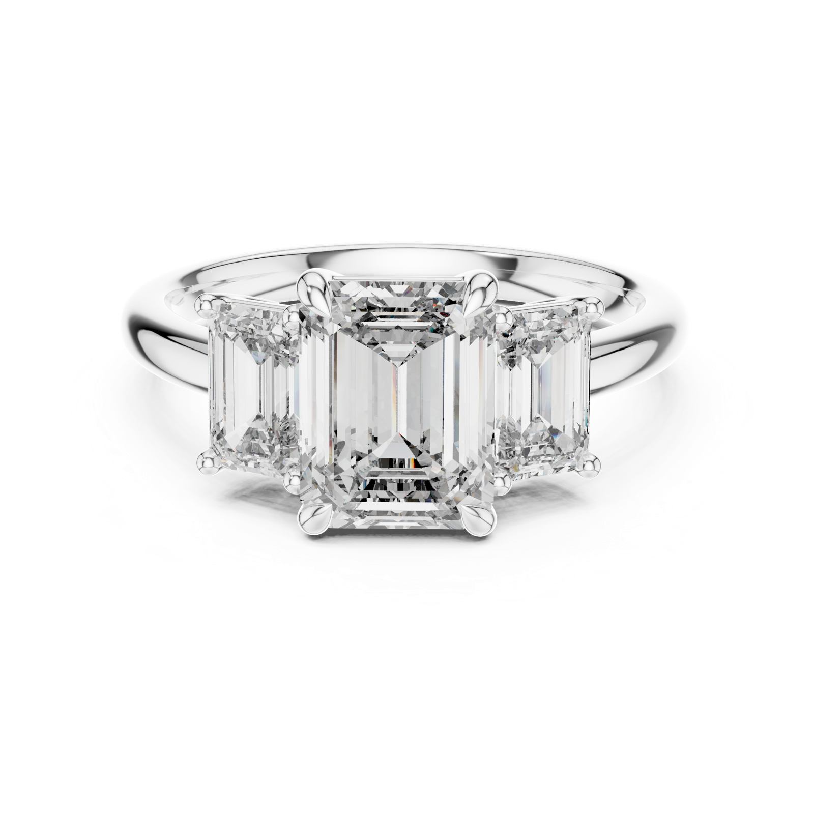 Gold Ring DDLR-045, White Gold, view 4