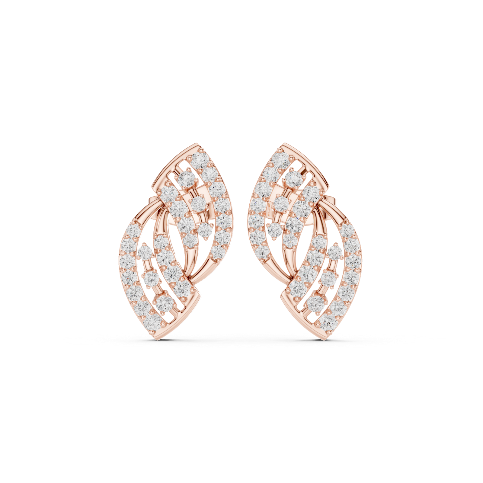 Gold Earrings SBER(27), Rose Gold