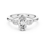 Gold Ring DDLR-726, White Gold, view 4