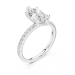 Gold Ring DDLR-887, White Gold, view 2