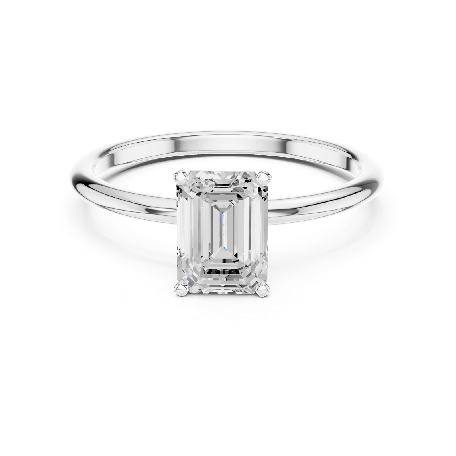 Gold Ring DDLR-1064, White Gold, view 4