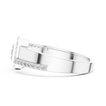 Gold Ring LR-01 (48), White Gold, view 3