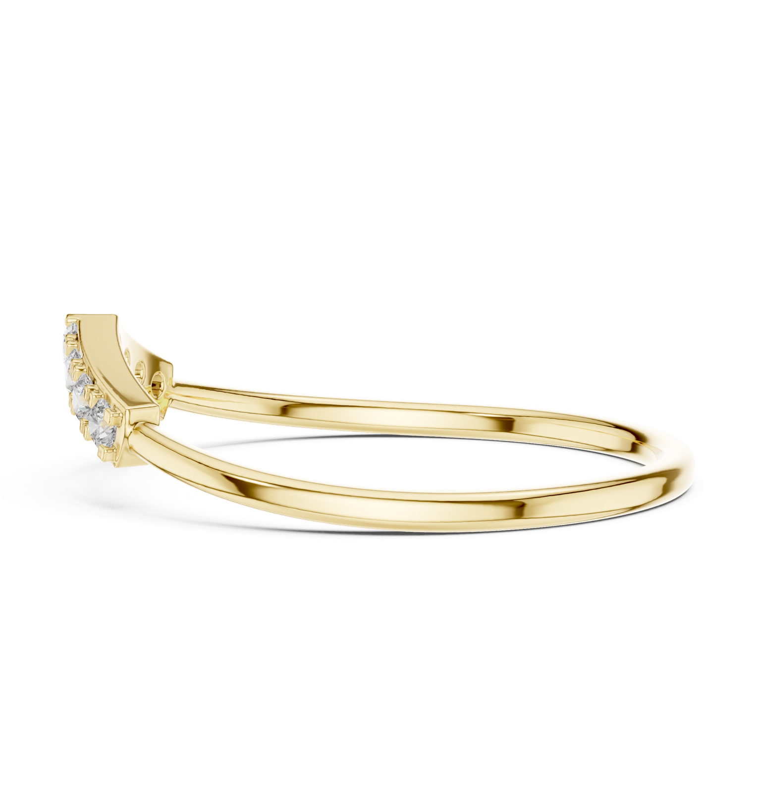 Gold Ring HLR-199, Yellow Gold, view 3