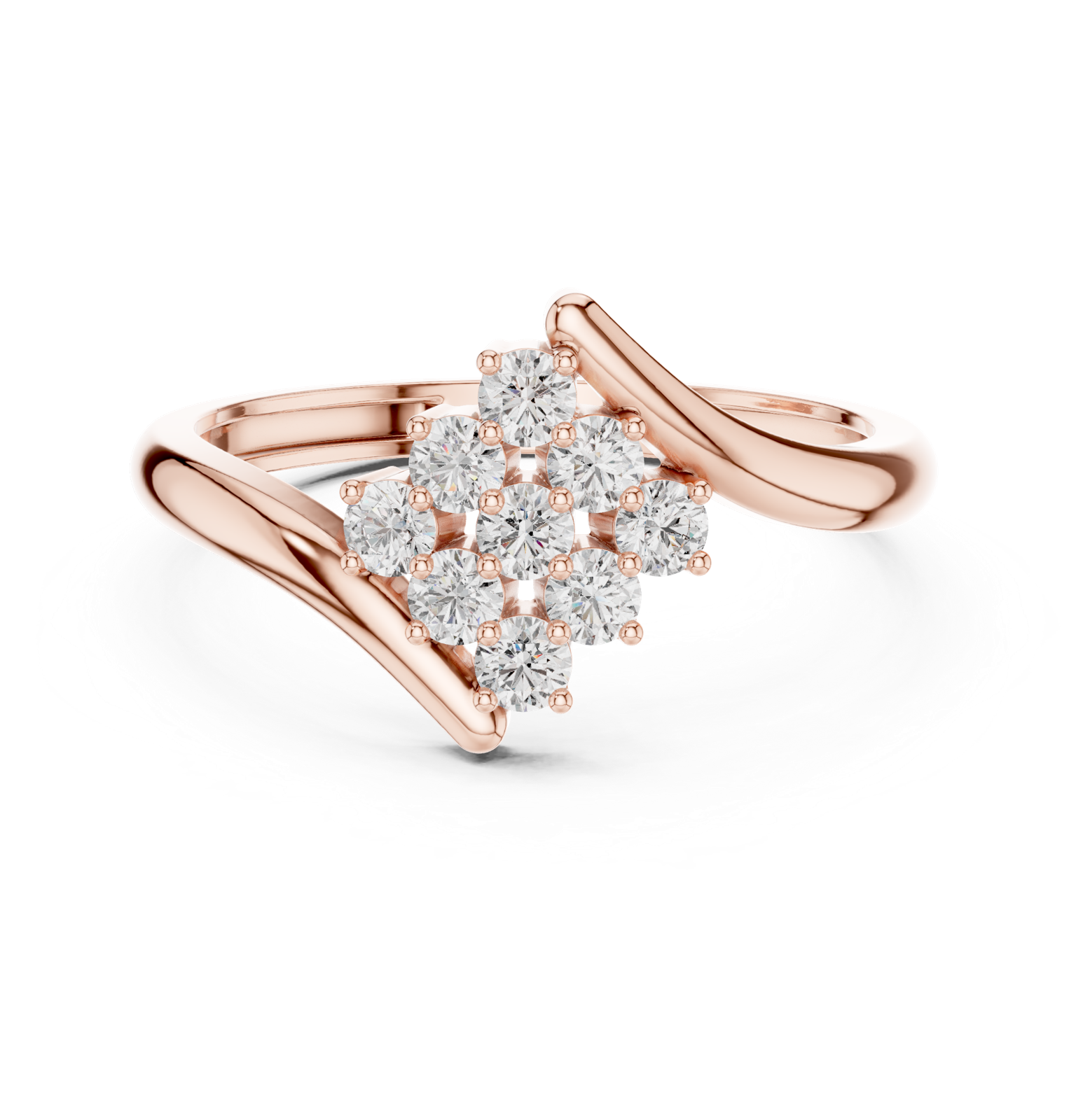 Gold Ring ALR-139, Rose Gold