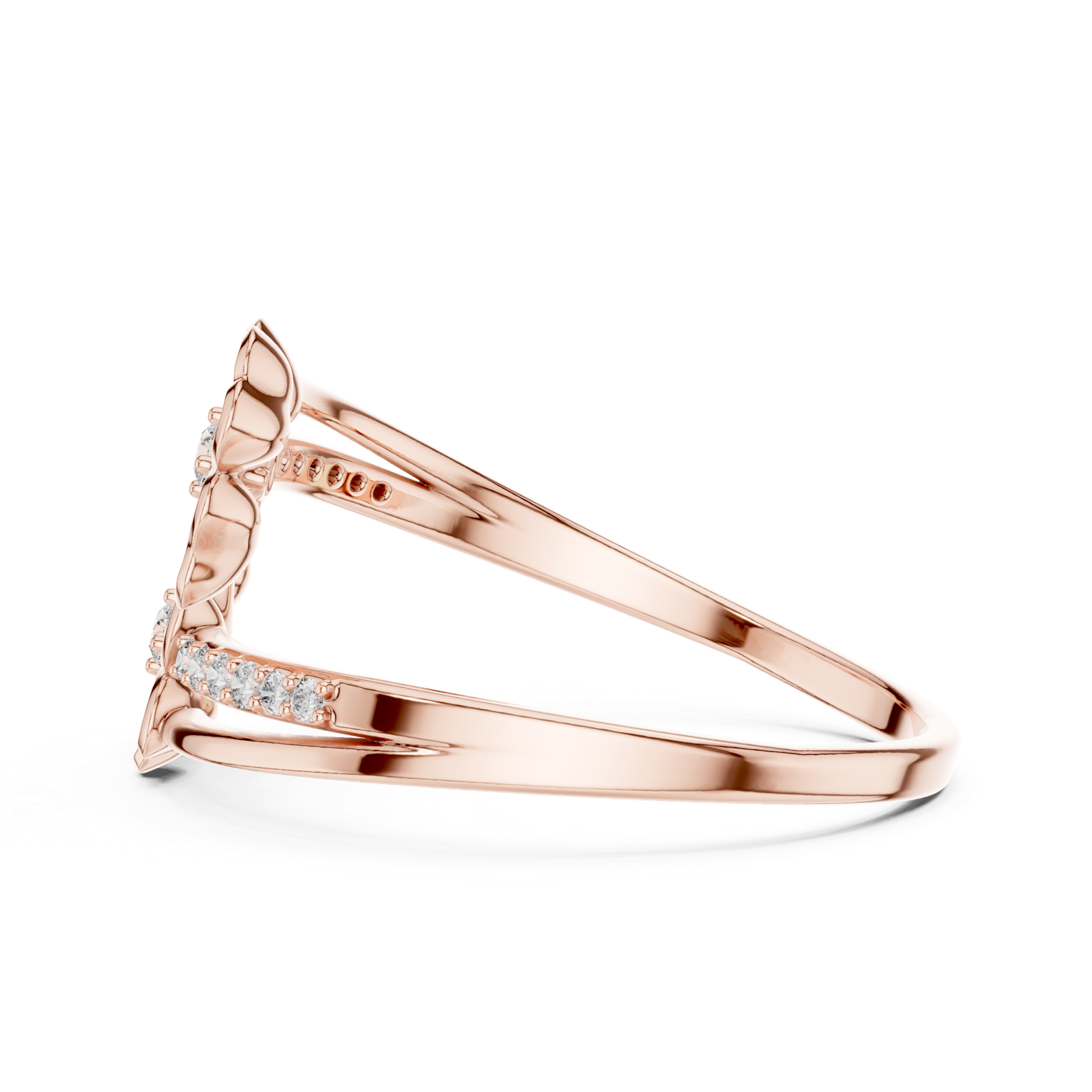 Gold Ring 1 (149), Rose Gold, view 3