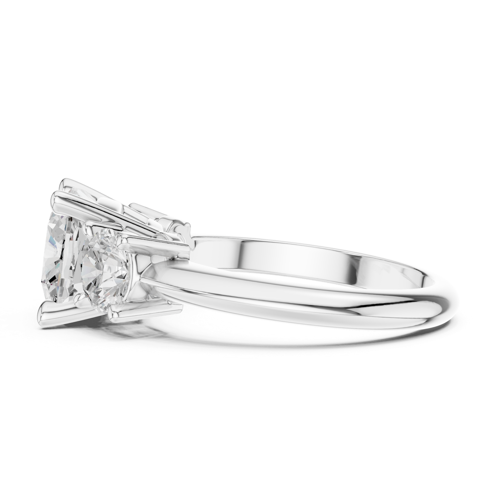 Gold Ring DDLR-900, White Gold, view 3