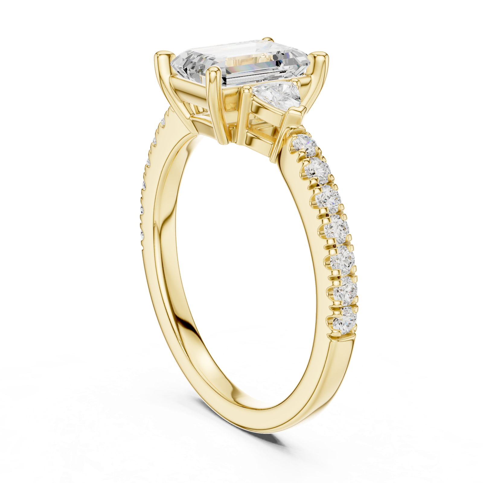 Gold Ring DDLR-857, Yellow Gold, view 1