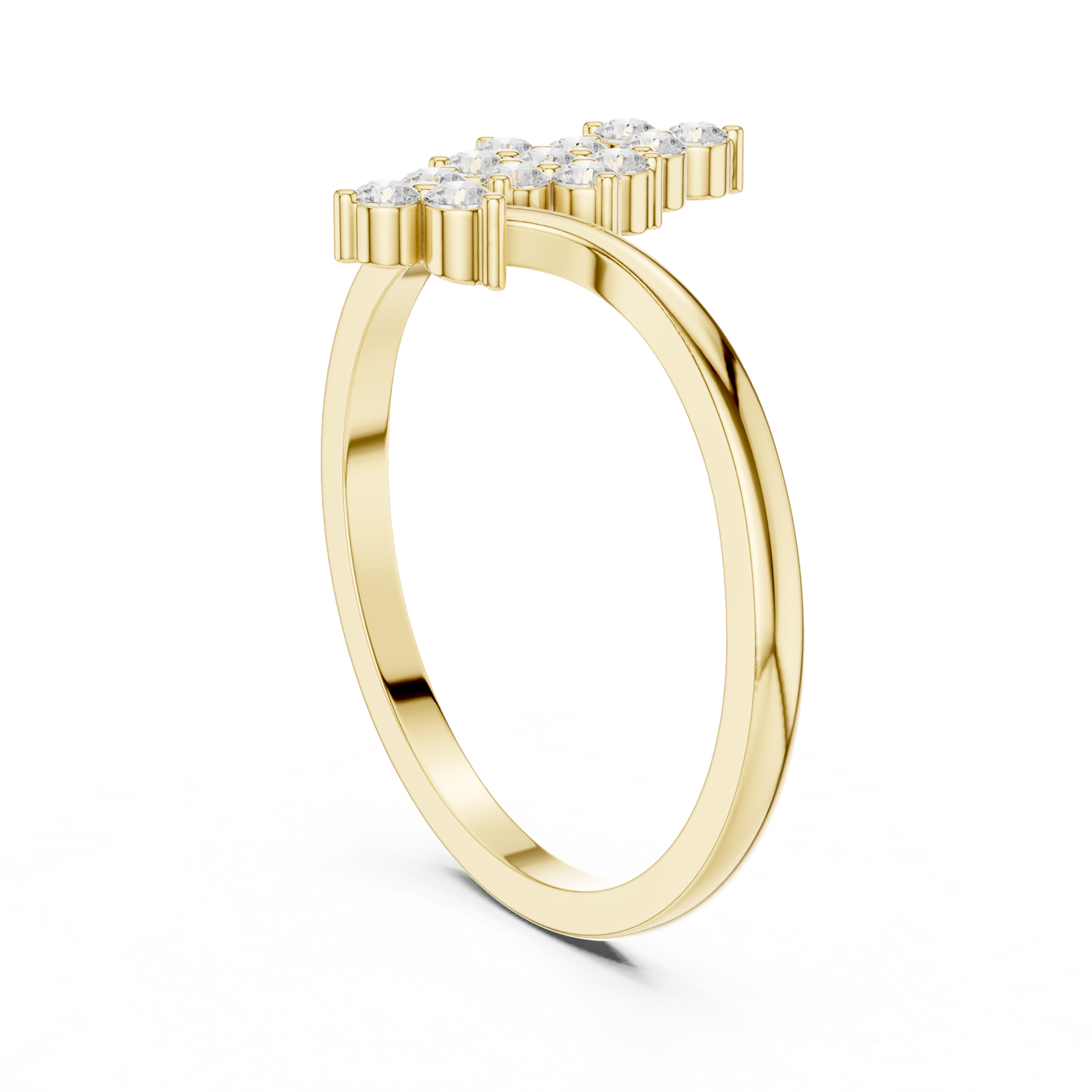 Gold Ring DDLR-742, Yellow Gold, view 1