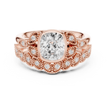Gold Ring DDLR-290, Rose Gold, view 4