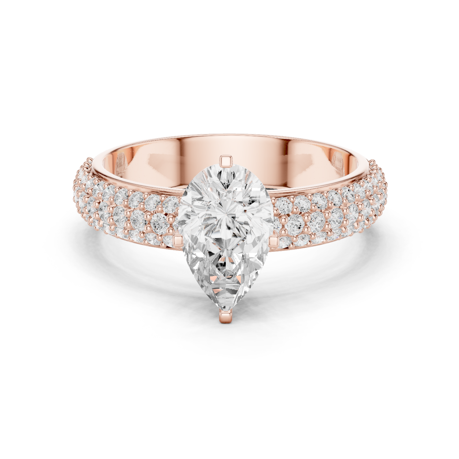 Gold Ring DDLR-1086, Rose Gold