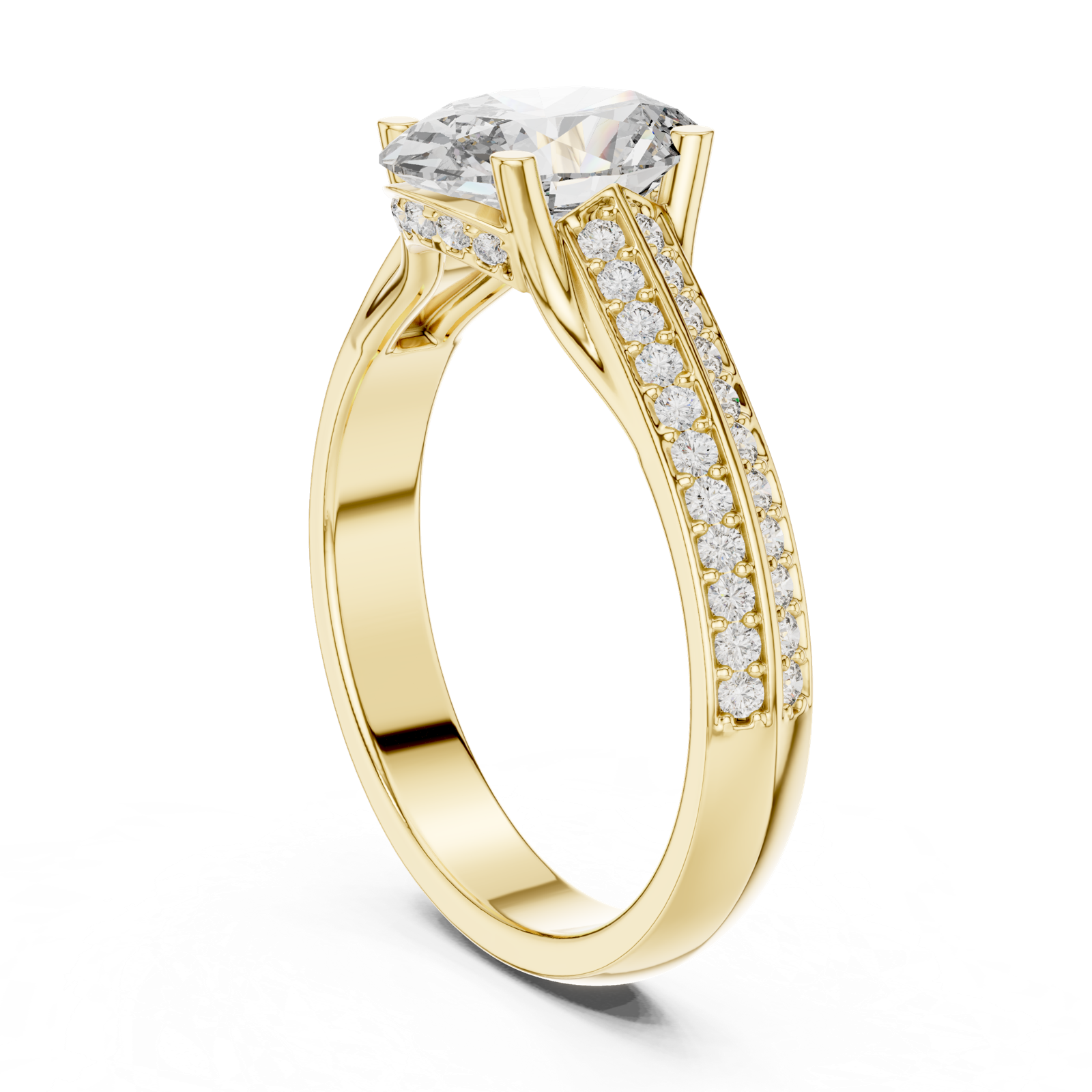 Gold Ring DDLR-192, Yellow Gold