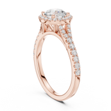 Gold Ring DDLR-914, Rose Gold, view 1