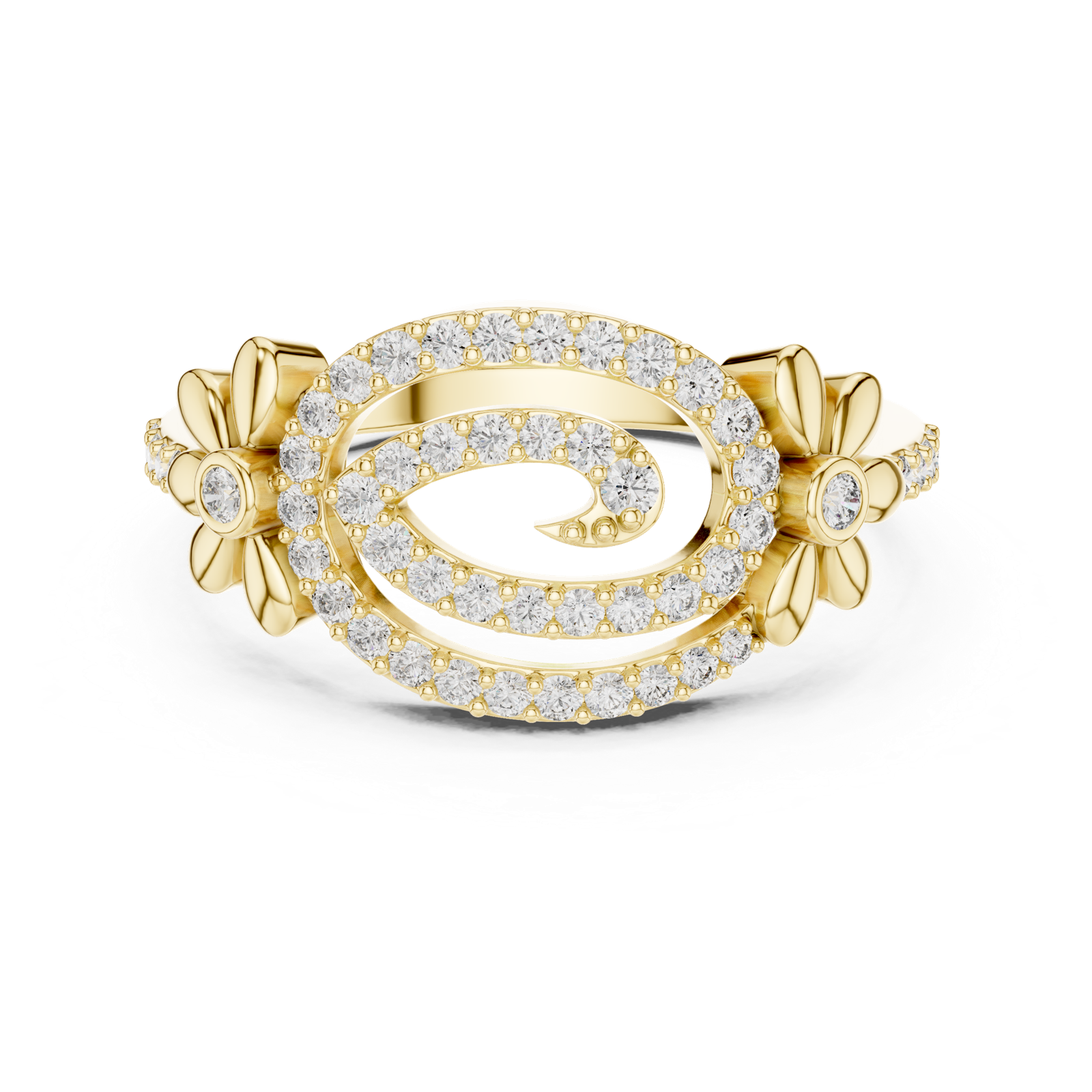 Gold Ring LR-01 (59), Yellow Gold, view 4