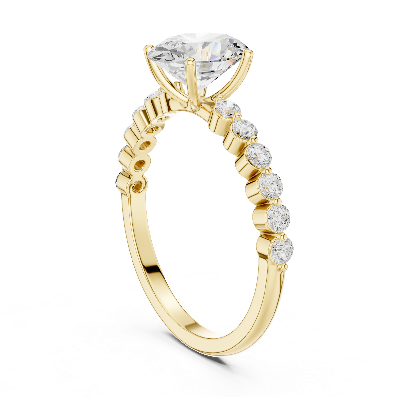 Gold Ring DDLR-1058, Yellow Gold, view 1