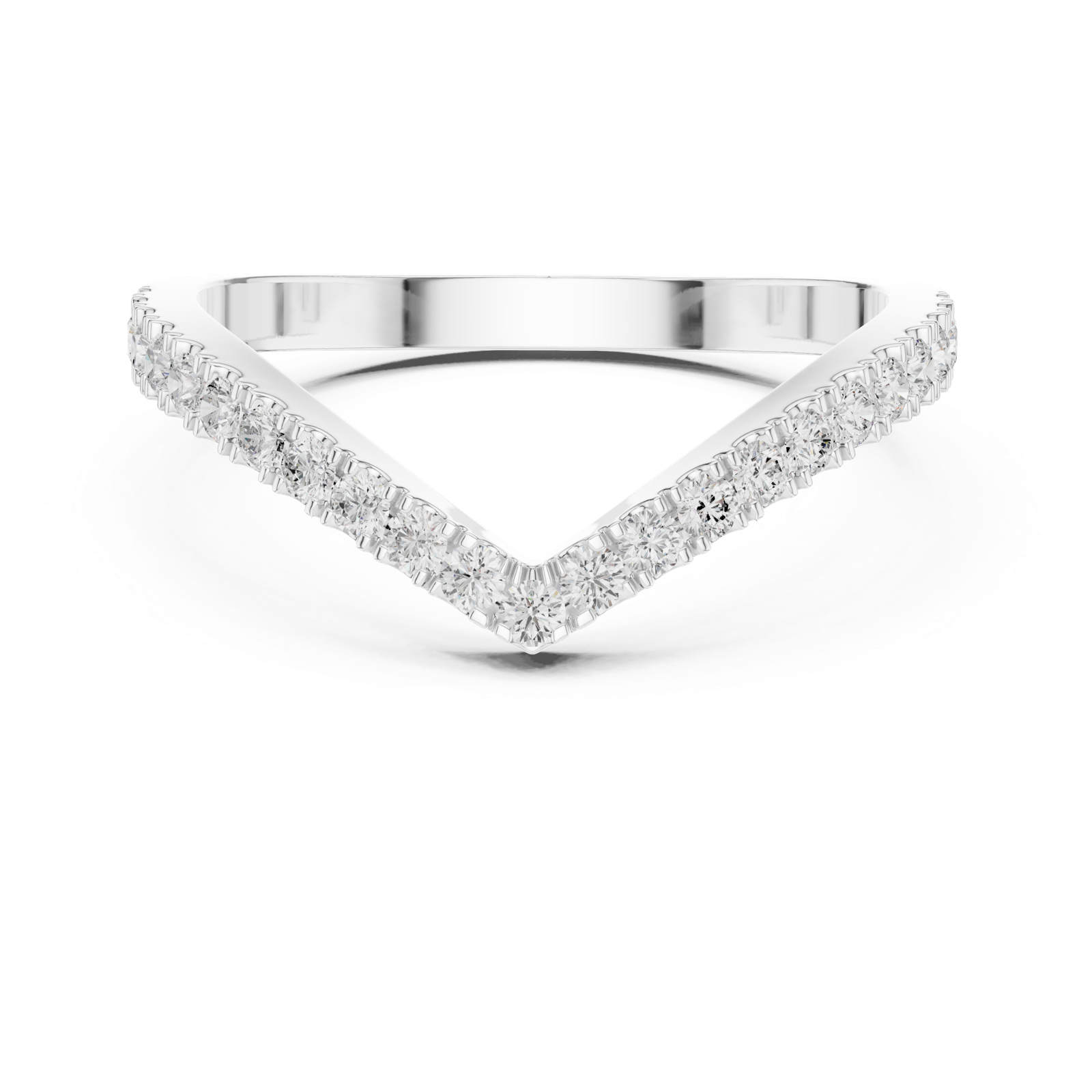 Gold Ring DDLR-1117, White Gold, view 4