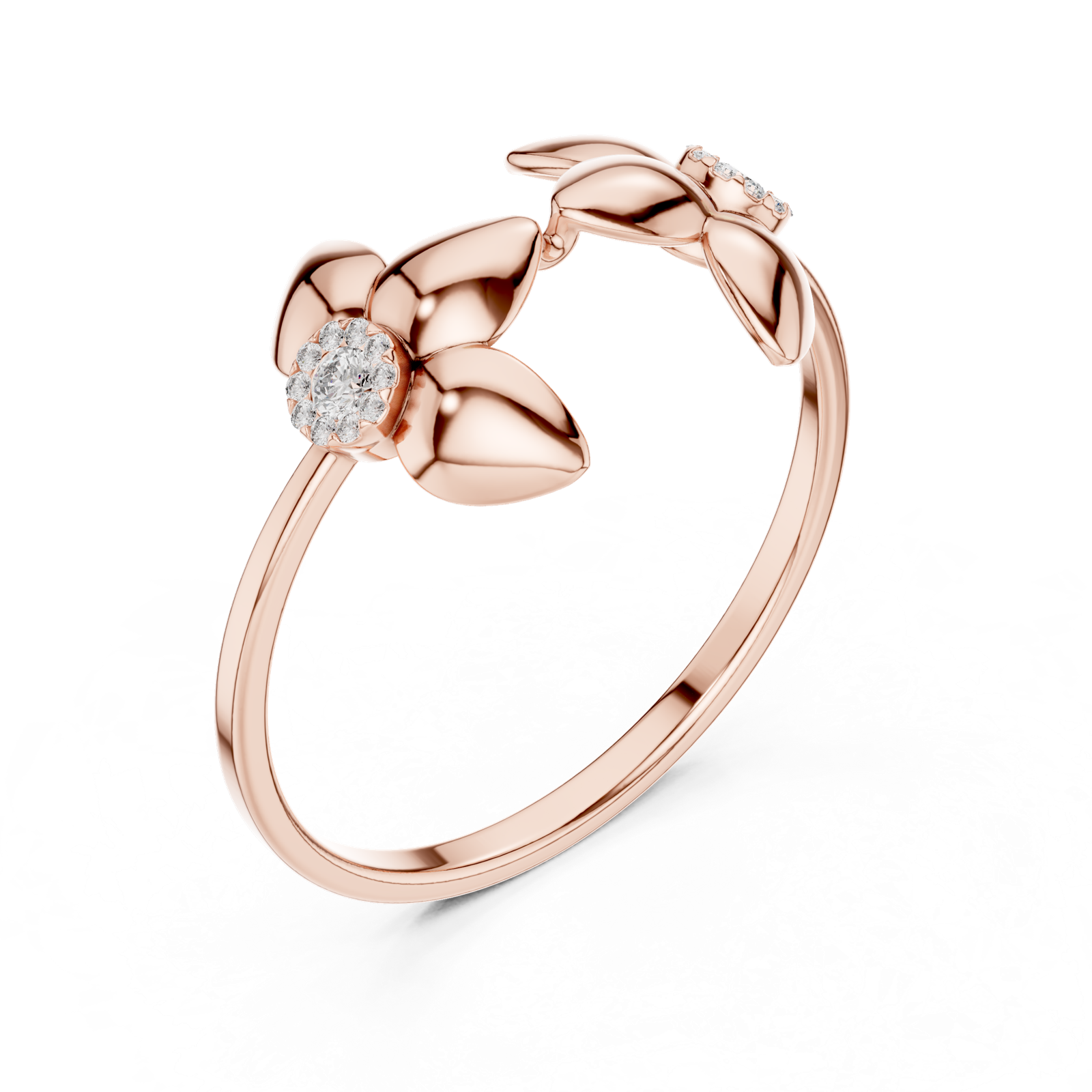 Gold Ring 1 (199), Rose Gold, view 2