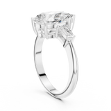Gold Jewelry L35-67, Pear center stone, White Gold, view 1