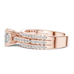 Gold Ring DDLR-528, Rose Gold, view 3