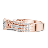 Gold Ring DDLR-528, Rose Gold, view 3