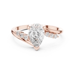 Gold Ring Ledis Ring, Rose Gold, view 4